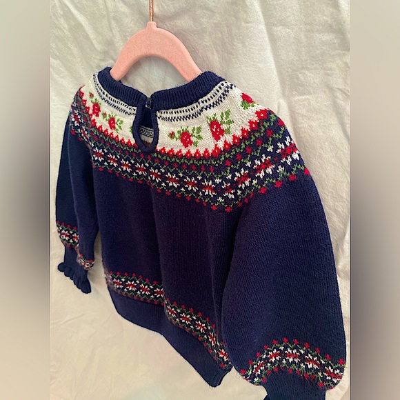 PERFECT CONDITION Janie & Jack size18-24 months floral sweater. - Picture 4 of 5